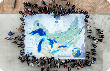 overhead-view-crowd-giant-great-lakes-map (rectangle)
