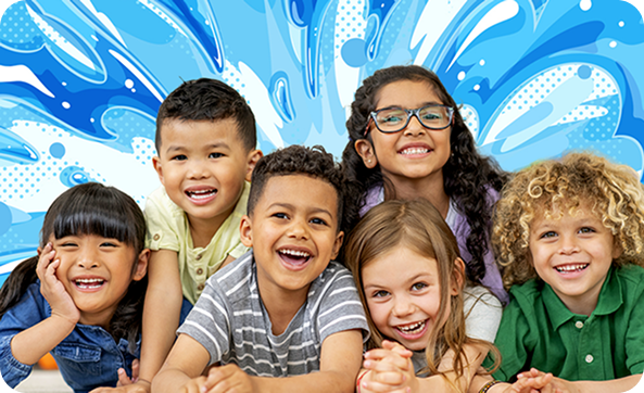 Smiling kids banner k-6 Smiling kids banner k-6